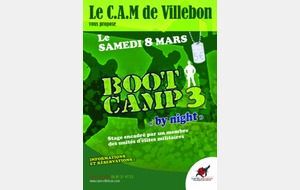 Samedi 8 mars, BootCamp 3 à Villebon