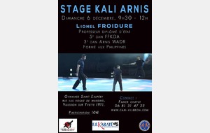 Stage Kali avec Lionel Froidure